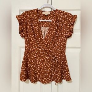 Monteau Floral Blouse - Size M